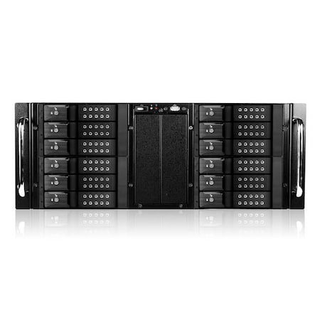 Istarusa CA-D410D2K NoPowerSupply 4U 12-bay Stylish Hotswap Trayless Storage D410-DE12BK